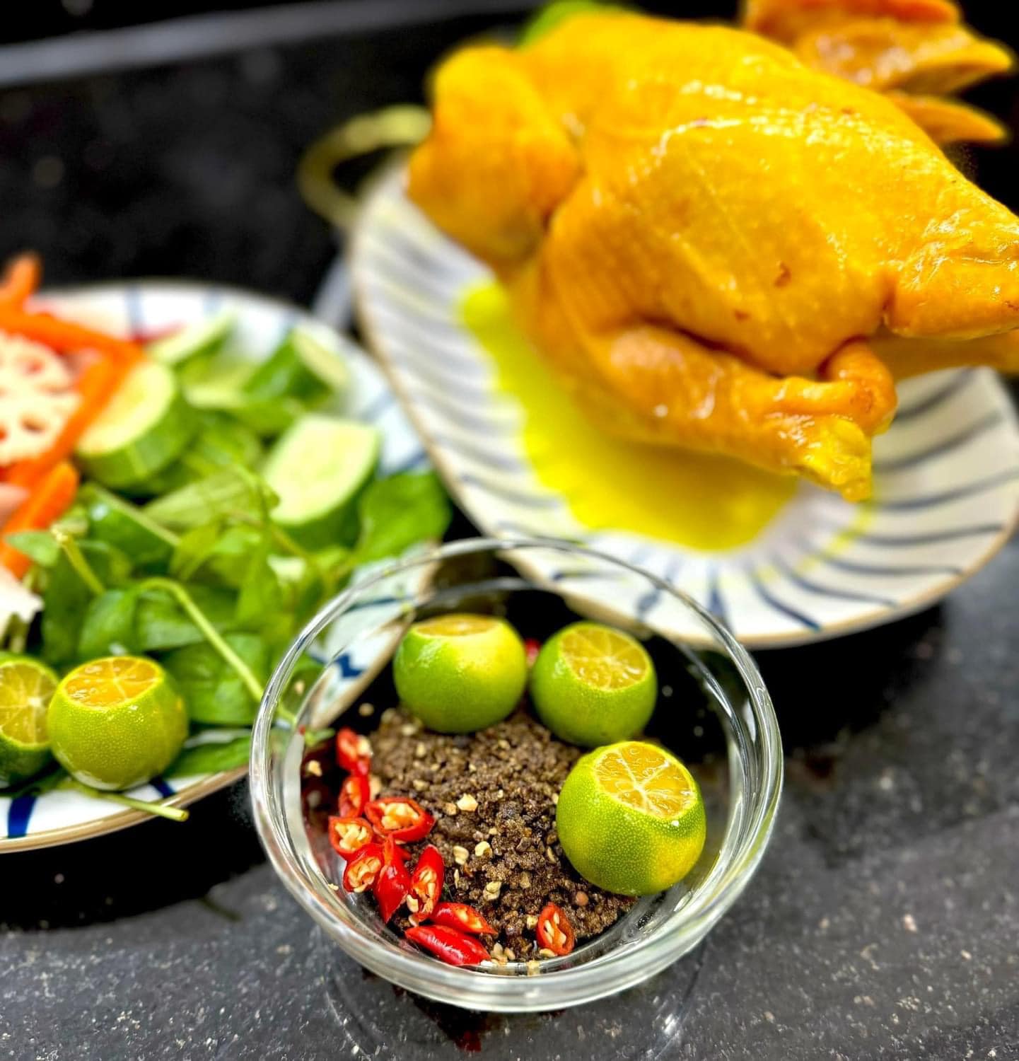 Muối chấm gà ủ muối
